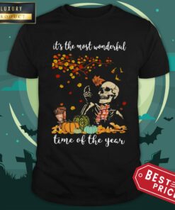 Skeleton It’s The Most Wonderful Time Of The Year Halloween Shirt