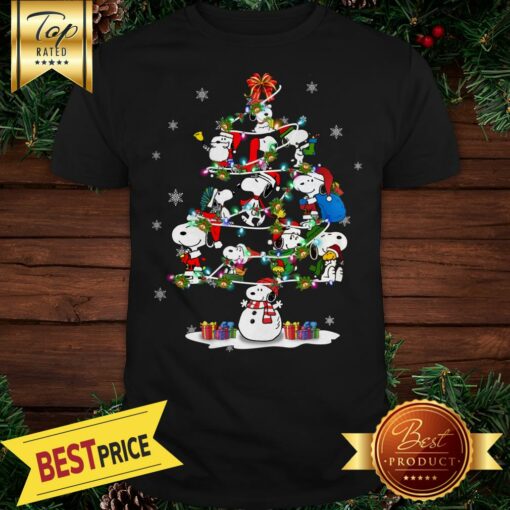 Snoopy Santa Christmas Tree Shirt