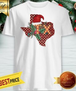 Texas Santan Christmas On Heather Shirt