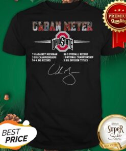 Urban Meyer Ohio State Buckeyes Signature Autograph Shirt