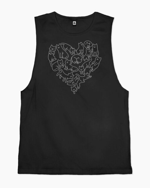 Wool Heart Cats Tank