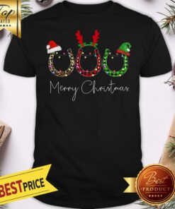 Wreath Merry Christmas Santa Shirt