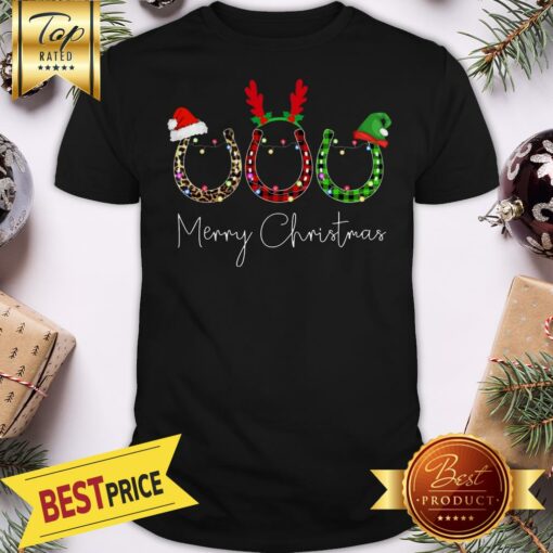 Wreath Merry Christmas Santa Shirt