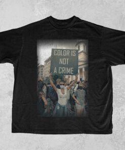 Color Is Not A Crime graphic tee