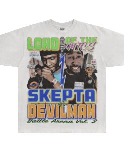 Skepta vs Devilman Lord of the Mics Tee Skepta vs Devilman Lord of the Mics Tee