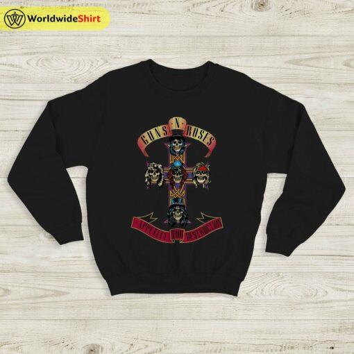 1988 Appetite For Destruction Tour Sweatshirt Guns N Roses Shirt Rock Band