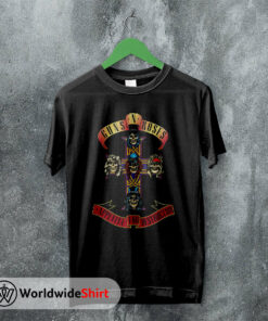 1988 Appetite For Destruction Tour T-Shirt Guns N Roses Shirt Rock Band