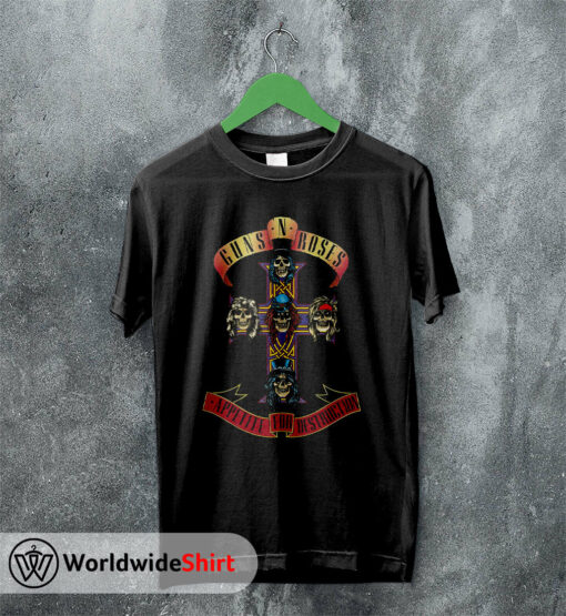 1988 Appetite For Destruction Tour T-Shirt Guns N Roses Shirt Rock Band