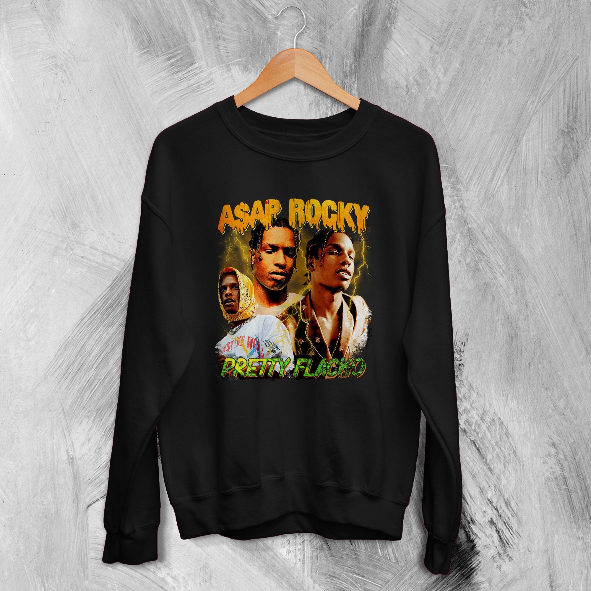 A$AP Rocky Sweatshirt Pretty Flacko Sweater A$AP Mob Rapper A$AP Rocky Sweatshirt Pretty Flacko Sweater A$AP Mob Rapper