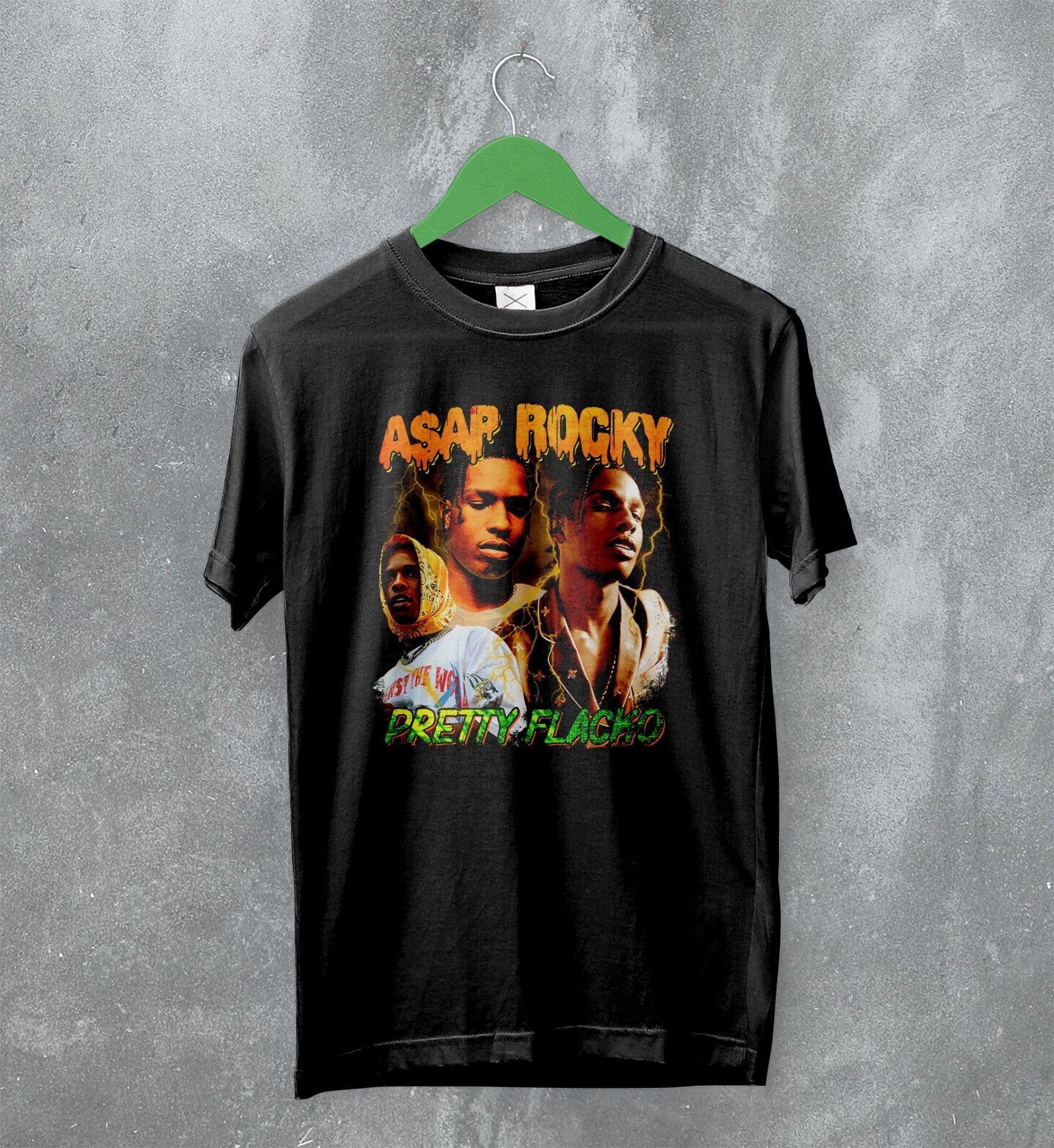 A$AP Rocky T-Shirt Pretty Flacko Shirt A$AP Mob Rapper A$AP Rocky T-Shirt Pretty Flacko Shirt A$AP Mob Rapper