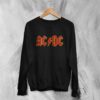 ACDC Logo Sweatshirt Blues Rock ACDC Sweater Rock Band Music Merch