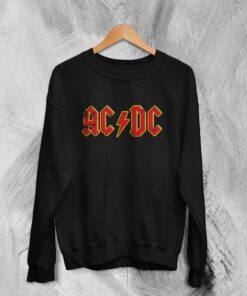 ACDC Logo Sweatshirt Blues Rock ACDC Sweater Rock Band Music Merch