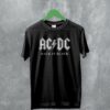 ACDC Logo T-Shirt Back in Black ACDC Shirt Rock Band Merch