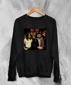 ACDC Sweatshirt Highway to Hell ACDC Sweater Heavy Metal Band Merch