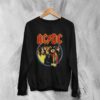 ACDC Sweatshirt Highway to Hell ACDC Sweater Rock Band Merch