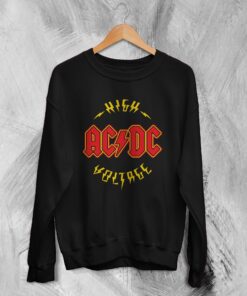 ACDC Sweatshirt Rock Band ACDC Sweater Heavy Metal Music Merch