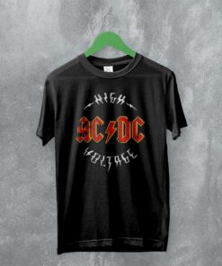 ACDC T-Shirt High Voltage ACDC Shirt Rock Band Music Merch