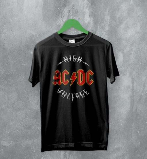 ACDC T-Shirt High Voltage ACDC Shirt Rock Band Music Merch