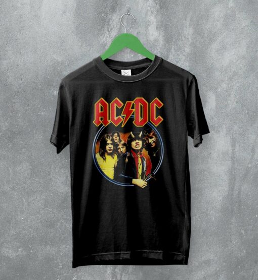 ACDC T-Shirt Highway to Hell ACDC Shirt Rock Band Merch