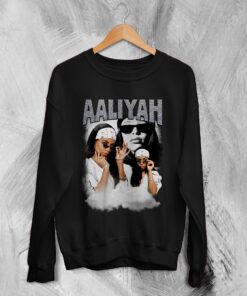 Aaliyah Sweatshirt Bootleg Hip Hop Sweater Queen of Urban Pop Merch
