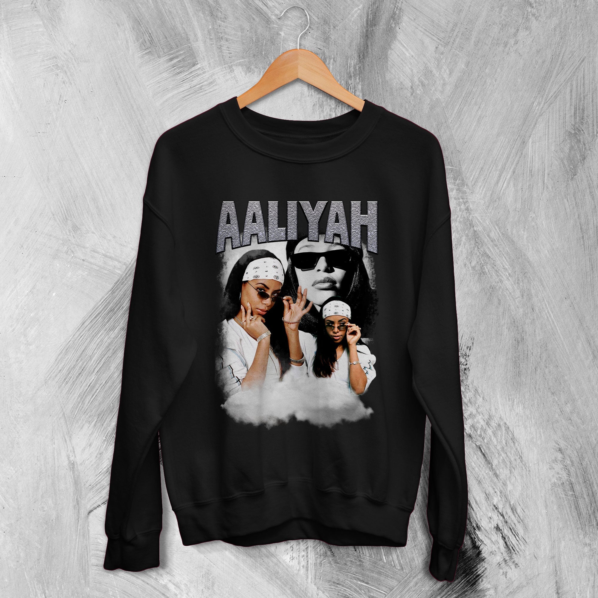 Aaliyah Sweatshirt Bootleg Hip Hop Sweater Queen of Urban Pop Merch Aaliyah Sweatshirt Bootleg Hip Hop Sweater Queen of Urban Pop Merch