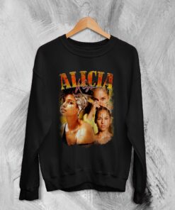 Alicia Keys Sweatshirt American Singer Sweater Vintage R&B Merchandise