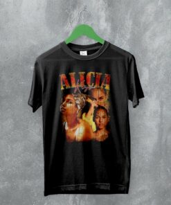 Alicia Keys T-Shirt American Singer Shirt Vintage R&B Merchandise