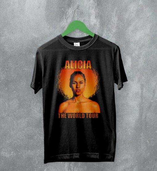 Alicia Keys T-Shirt The World Tour Shirt Concert Music Merchandise