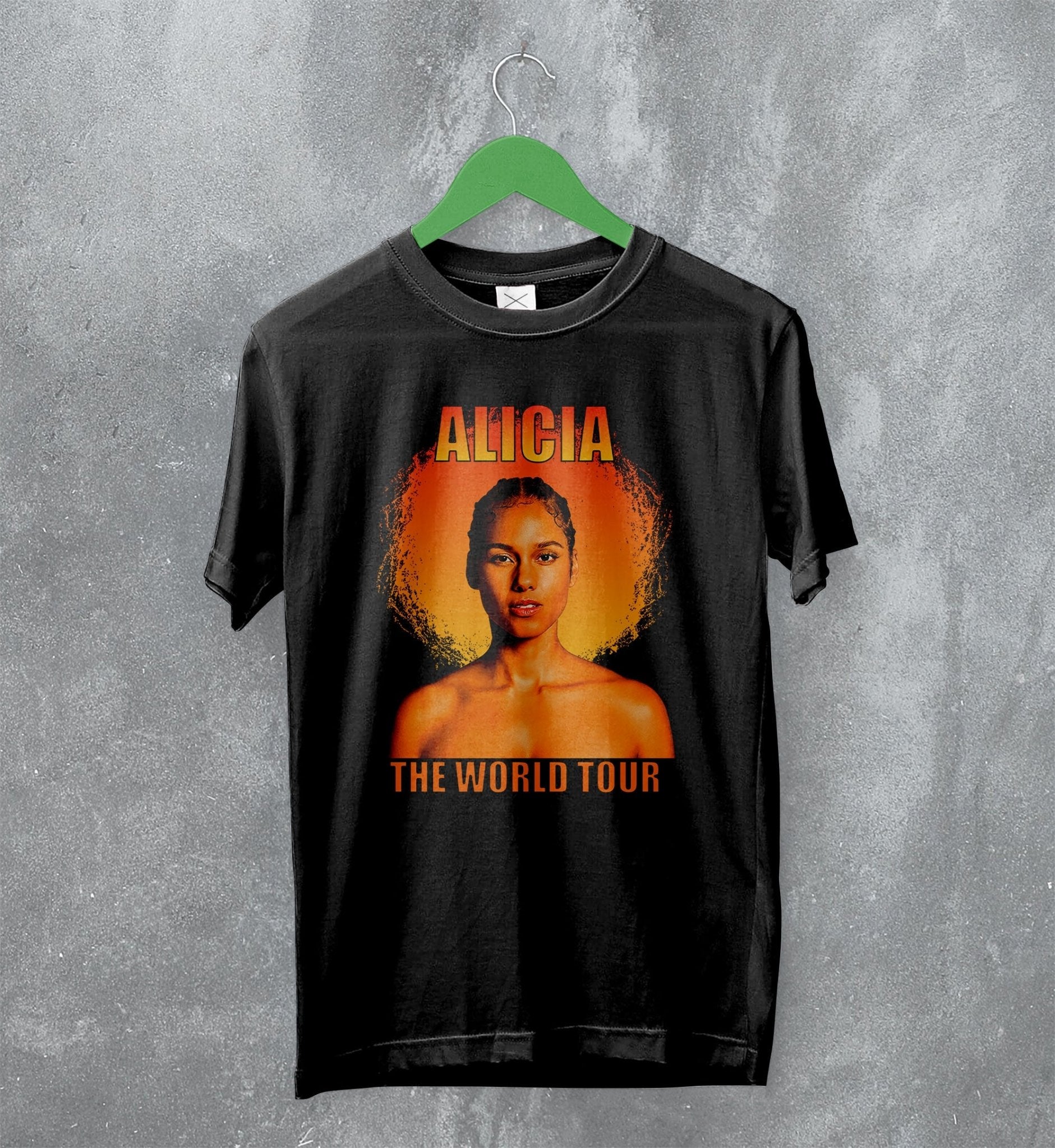 Alicia Keys T-Shirt The World Tour Shirt Concert Music Merchandise Alicia Keys T-Shirt The World Tour Shirt Concert Music Merchandise