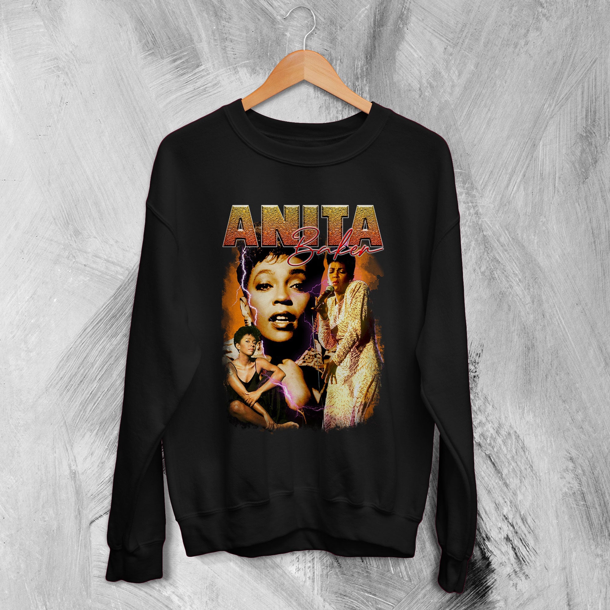 Anita Baker Sweatshirt 80s American Singer Sweater Soul Music Merch Anita Baker Sweatshirt 80s American Singer Sweater Soul Music Merch