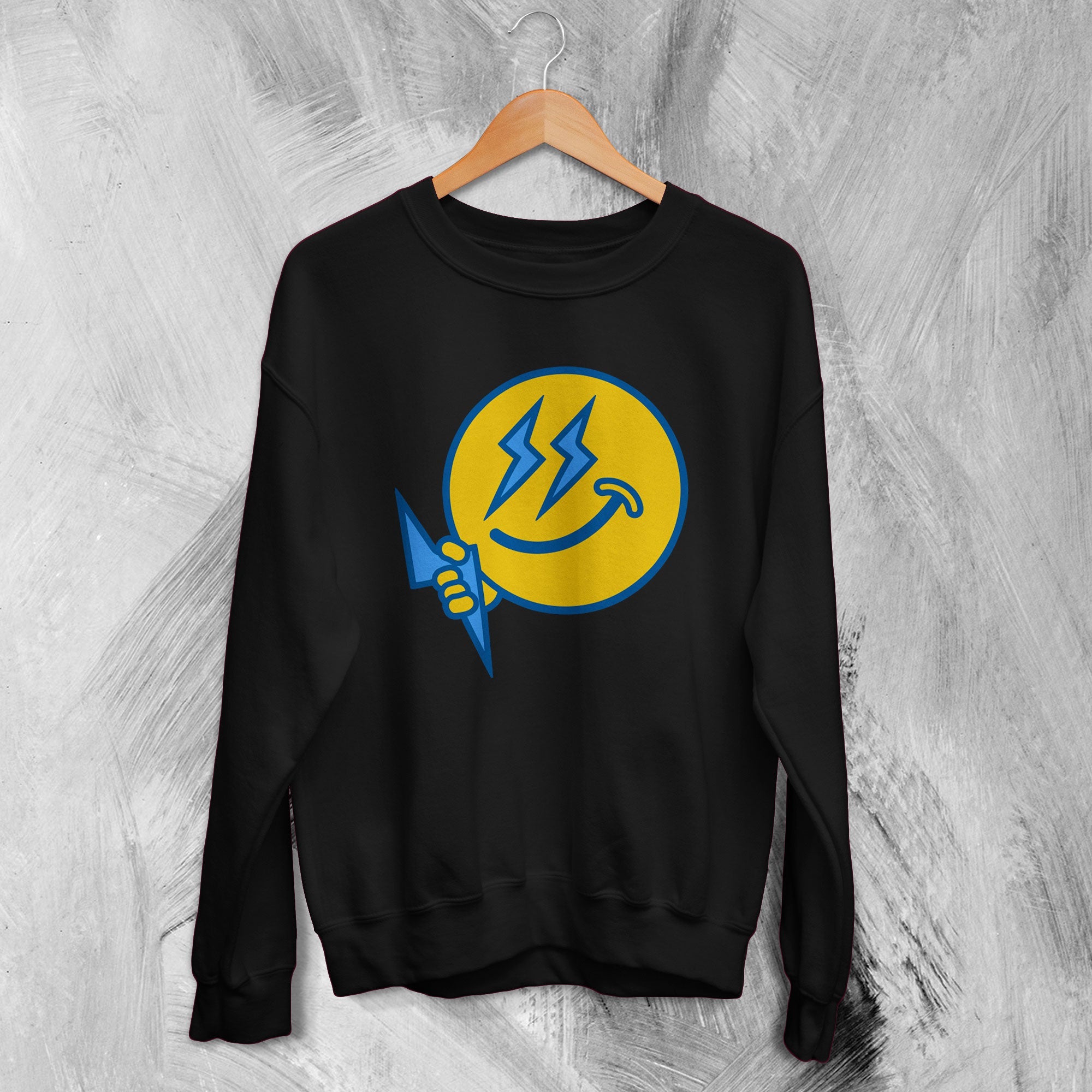 Ateez Sweatshirt Ateez Thunder Smile Sweater K-POP Emoji Merch Ateez Sweatshirt Ateez Thunder Smile Sweater K-POP Emoji Merch