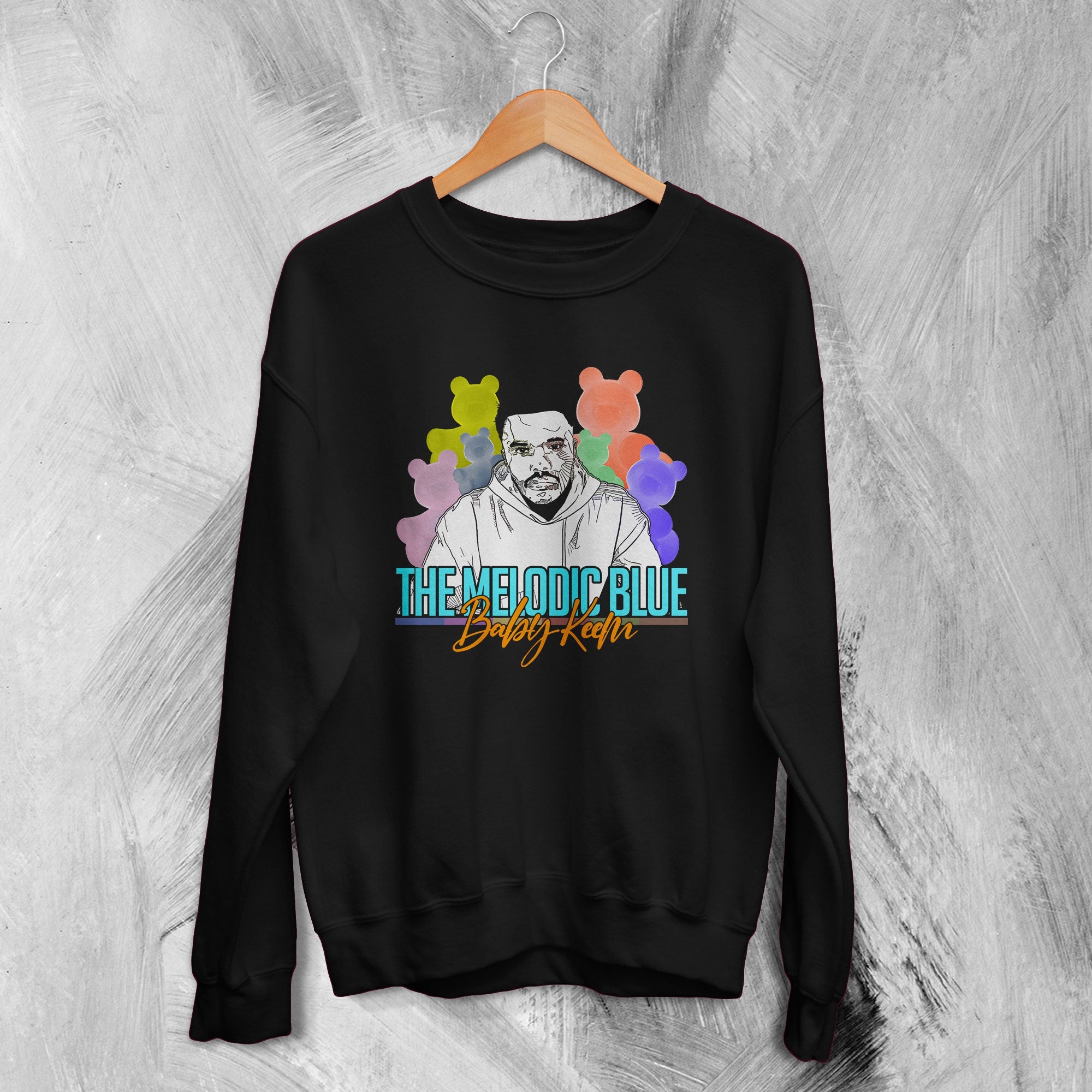 Baby Keem Sweatshirt The Melodic Blue Sweater Rapper Music Merch Baby Keem Sweatshirt The Melodic Blue Sweater Rapper Music Merch