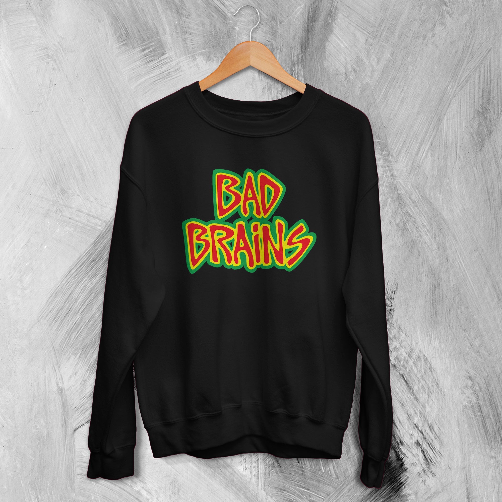 Bad Brains Logo Sweatshirt Punk Rock Sweater Hardcore Music Merch Bad Brains Logo Sweatshirt Punk Rock Sweater Hardcore Music Merch