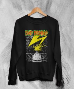 Bad Brains Sweatshirt Vintage Capitol Lightning Sweater Rock Band Merch