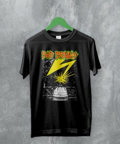 Bad Brains T-Shirt Vintage Capitol Lightning Shirt Rock Band Merch