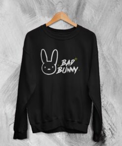 Bad Bunny Logo Sweatshirt Oasis Rapper Sweater Rap Streetwear
