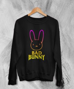 Bad Bunny Rabbit Logo Sweatshirt Bad Bunny Sweater Rapper Shirt