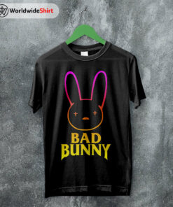 Bad Bunny Rabbit Logo T Shirt Bad Bunny Shirt Bad Bunny Rapper Shirt