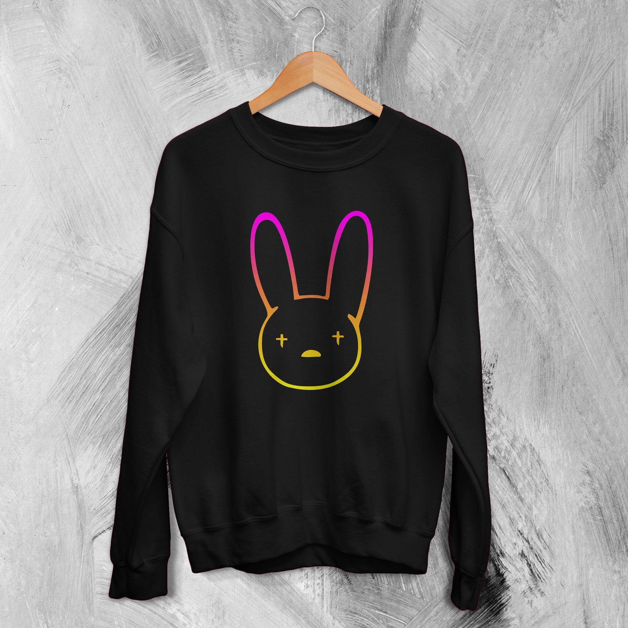 Bad Bunny Rabbit Sweatshirt Bad Bunny Sweater Logo Rapper Shirt Bad Bunny Rabbit Sweatshirt Bad Bunny Sweater Logo Rapper Shirt