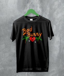 Bad Bunny T-Shirt Un Verano Sin Ti Shirt Heart Rapper Merch