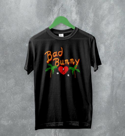 Bad Bunny T-Shirt Un Verano Sin Ti Shirt Heart Rapper Merch