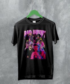 Bad Bunny T-Shirt Vintage Bootleg Shirt Urban Rap Fan Graphic Tee