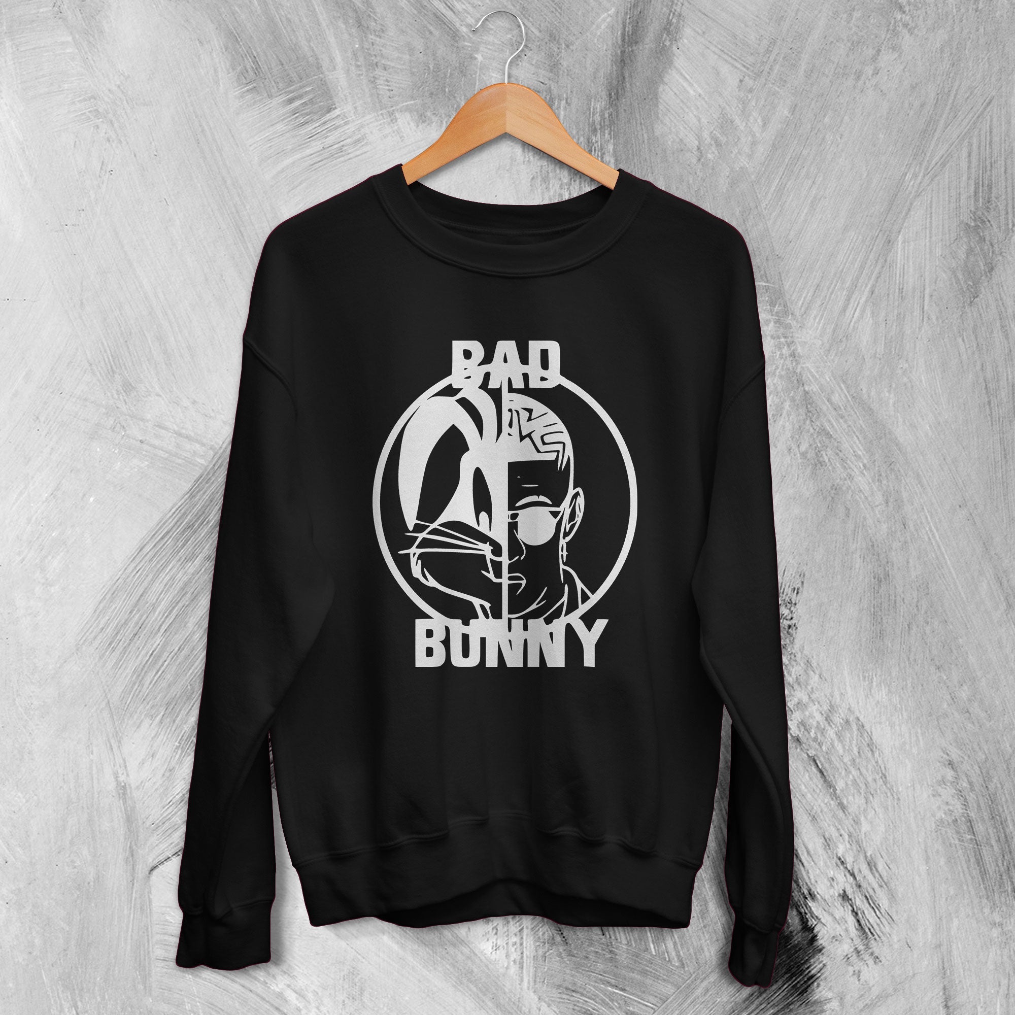 Bad Bunny X Bugs Bunny Sweatshirt Bad Bunny Sweater Rapper Shirt Bad Bunny X Bugs Bunny Sweatshirt Bad Bunny Sweater Rapper Shirt