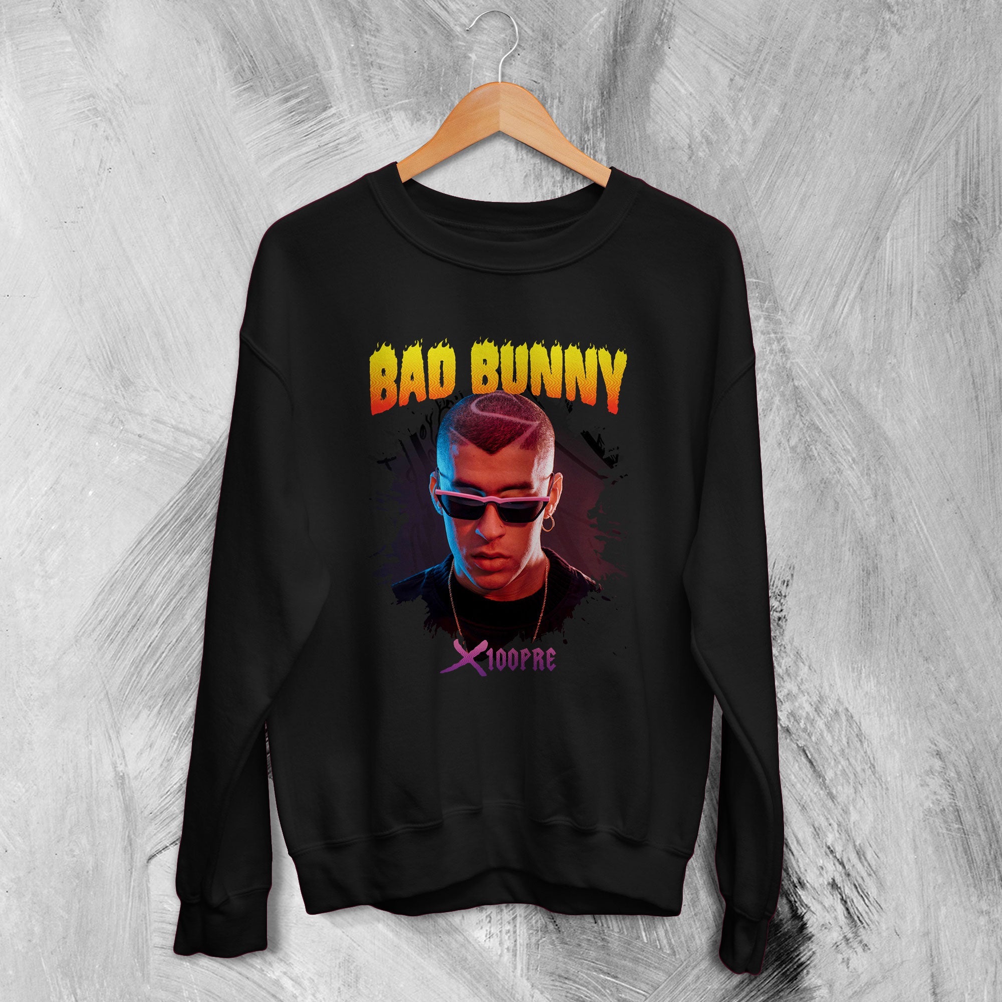 Bad Bunny X100Pre Tour Sweatshirt Bad Bunny Rapper Sweater Bad Bunny X100Pre Tour Sweatshirt Bad Bunny Rapper Sweater