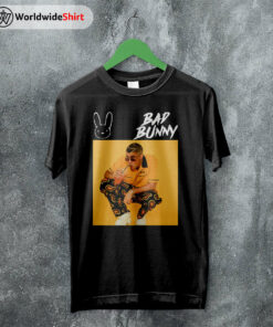 Bad Bunny Yellow T Shirt Bad Bunny Shirt Bad Bunny Rapper Shirt
