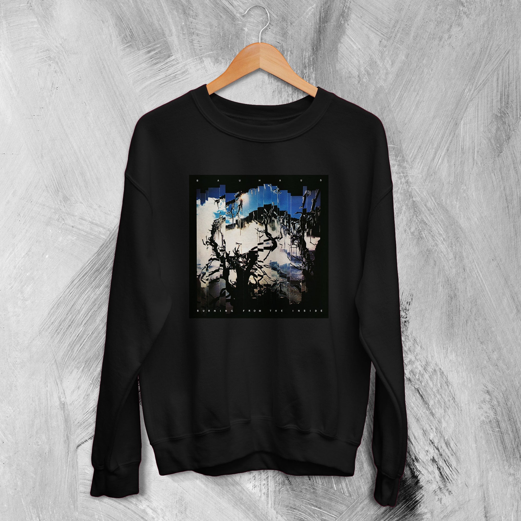 Bauhaus Sweatshirt Burning From The Inside Sweater Bauhaus Band Merch Bauhaus Sweatshirt Burning From The Inside Sweater Bauhaus Band Merch