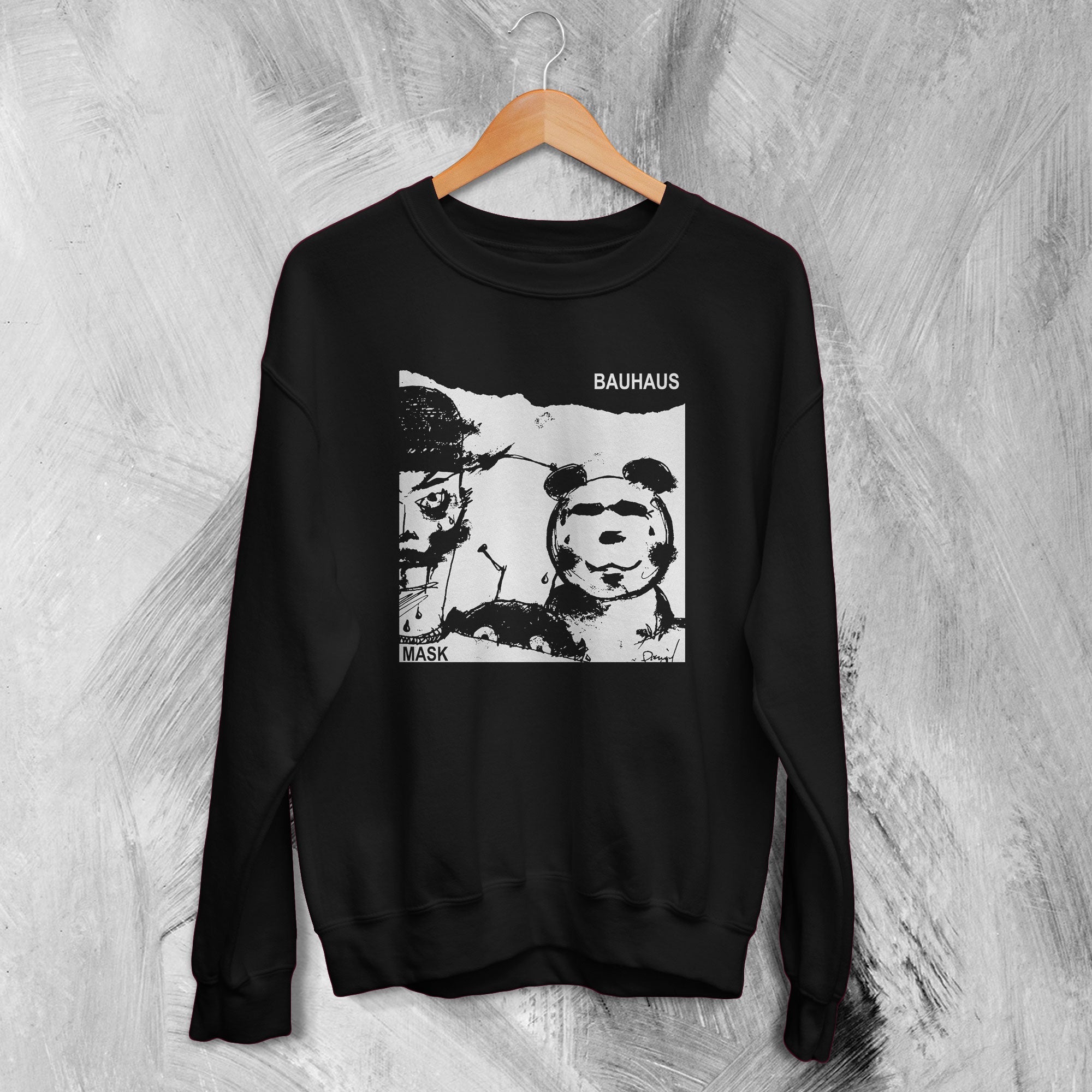 Bauhaus Sweatshirt Mask Album Art Sweater Bauhaus Band Merch Bauhaus Sweatshirt Mask Album Art Sweater Bauhaus Band Merch