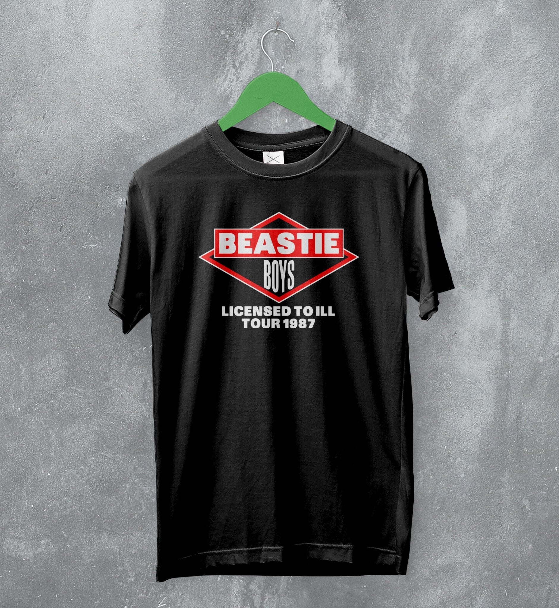 Beastie Boys Logo T-Shirt 1987 Tour Shirt Vintage Rap Fan Gear Beastie Boys Logo T-Shirt 1987 Tour Shirt Vintage Rap Fan Gear
