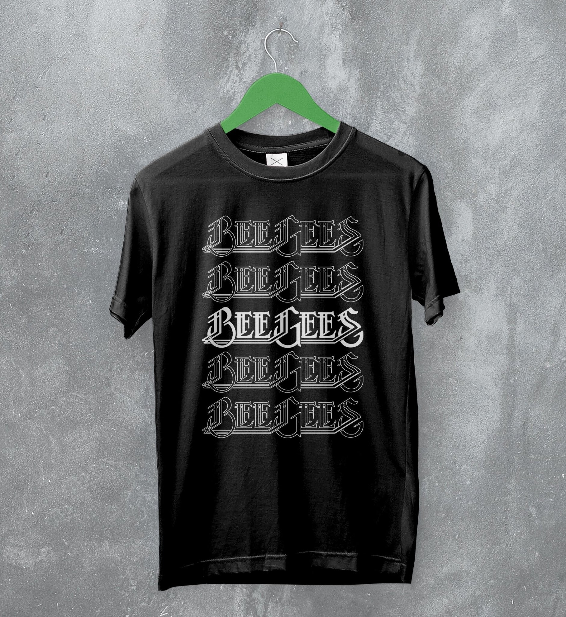 Bee Gees Logo T-Shirt 70s Gibb Shirt 1970s Disco Bee Gees Merch Bee Gees Logo T-Shirt 70s Gibb Shirt 1970s Disco Bee Gees Merch