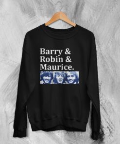 Bee Gees Sweatshirt Barry Robin Maurice Rare Design 70s Gibb Disco Sweater
